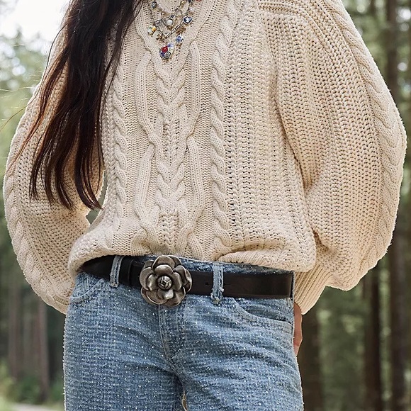 FREE PEOPLE Aurora Leather Belt - Picture 3 of 3